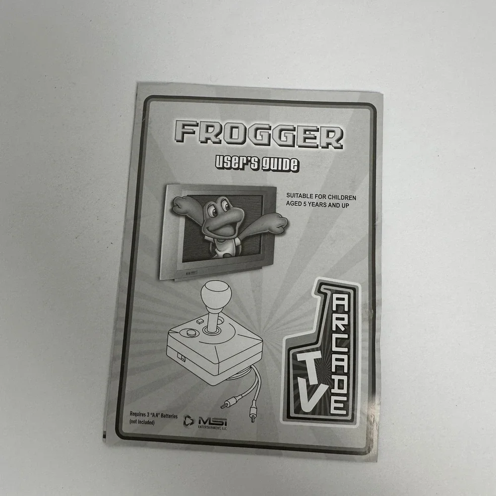 MSI Entertainment Frogger TV Arcade Plug and Play Video Game Retro Joystick